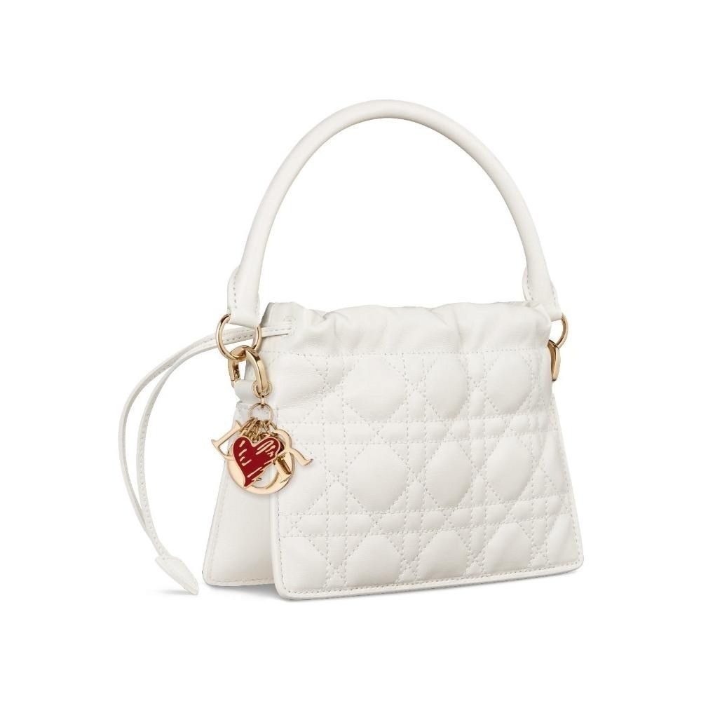 Dior o1w1db10525 Size: OS / Lady Dior Milly Mini Bag in White Size ONE SIZE - 1 Preview