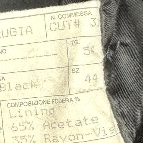 Vintage Battaglia Men’s Wool/Cashmere Trench Over Coat Black 44L US 54 EU Men Coat Long Overcoat Button Wool/Cashmere Black Mens 44L Size US S / EU 44-46 / 1 - 7 Thumbnail