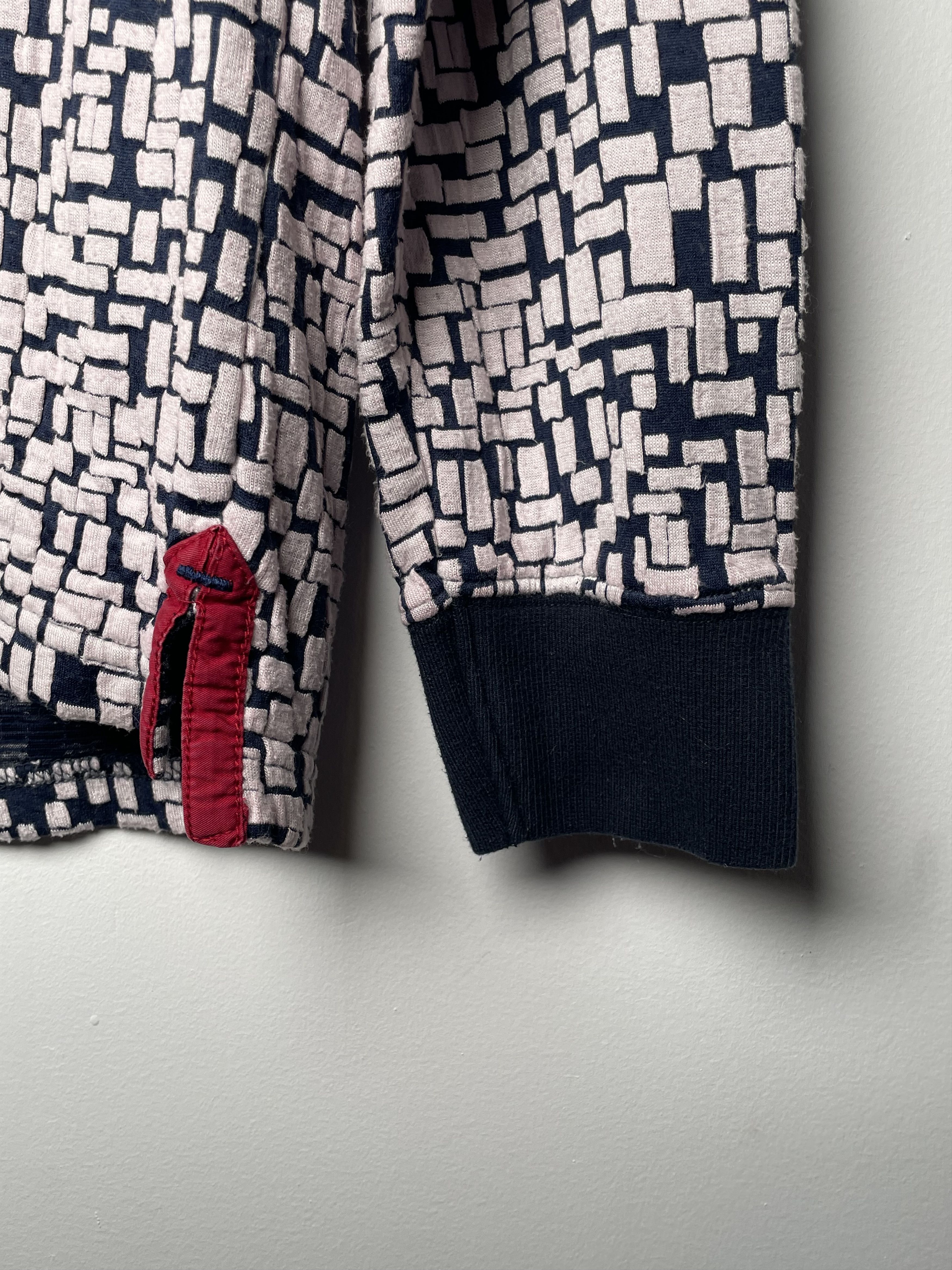 Hats Off Club Long Sleeve Geometric Polo M
