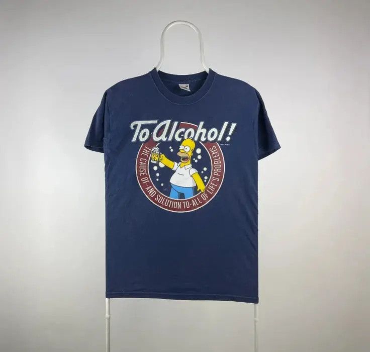 Anime The Simpson T-shirt anima vintage size Small navy homer Size US S / EU 44-46 / 1 - 1 Thumbnail