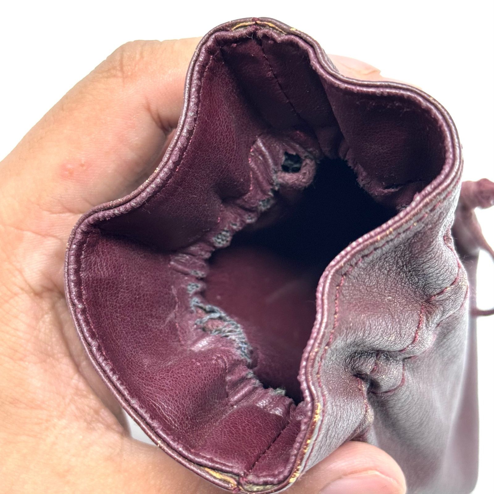 Cartier Cartier Dark Red Leather Pouch Size ONE SIZE - 12 Thumbnail