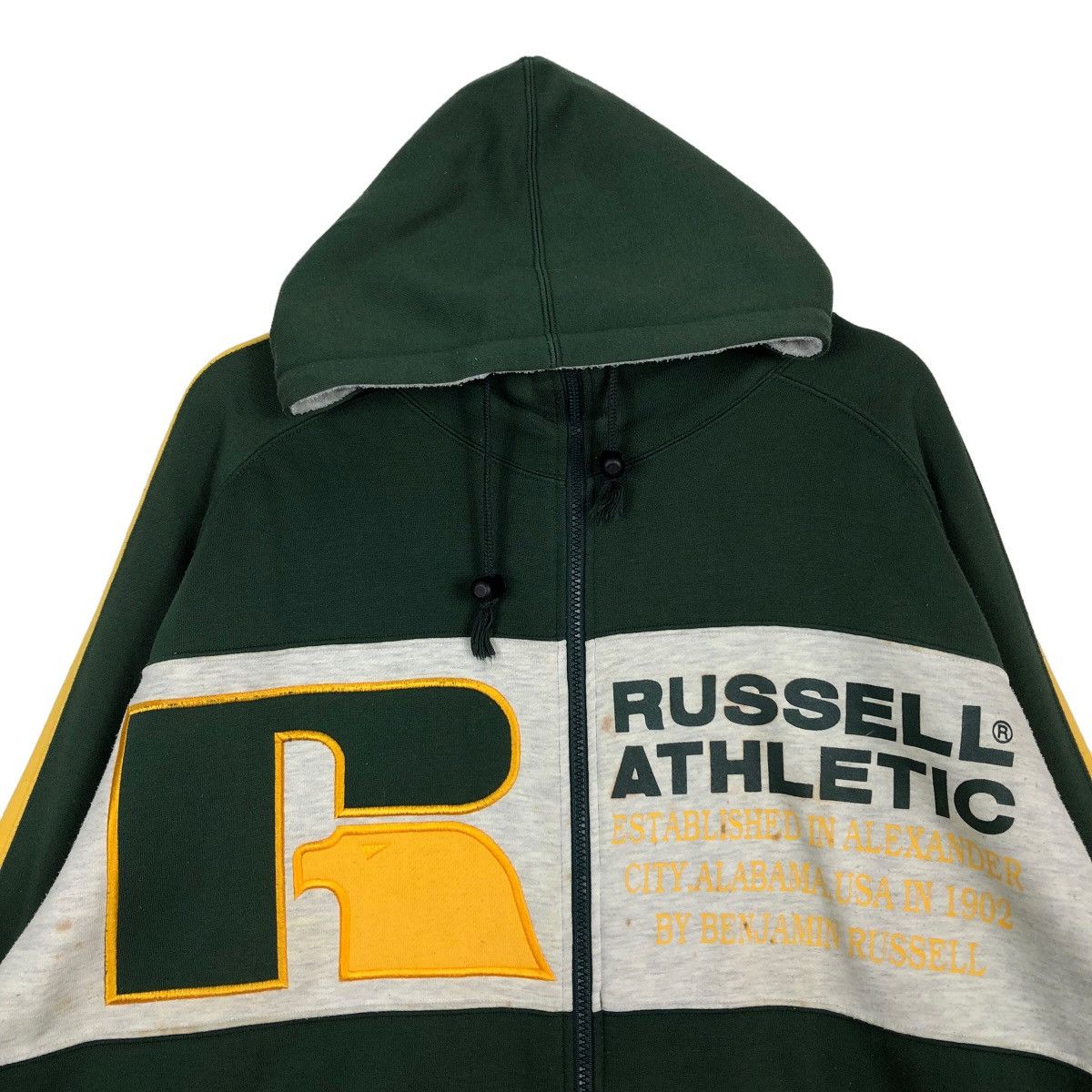 Japanese Brand 🔥90’s Rare Vintage Russell Athletic Hoodie Jacket Big Logo Size US L / EU 52-54 / 3 - 3 Thumbnail