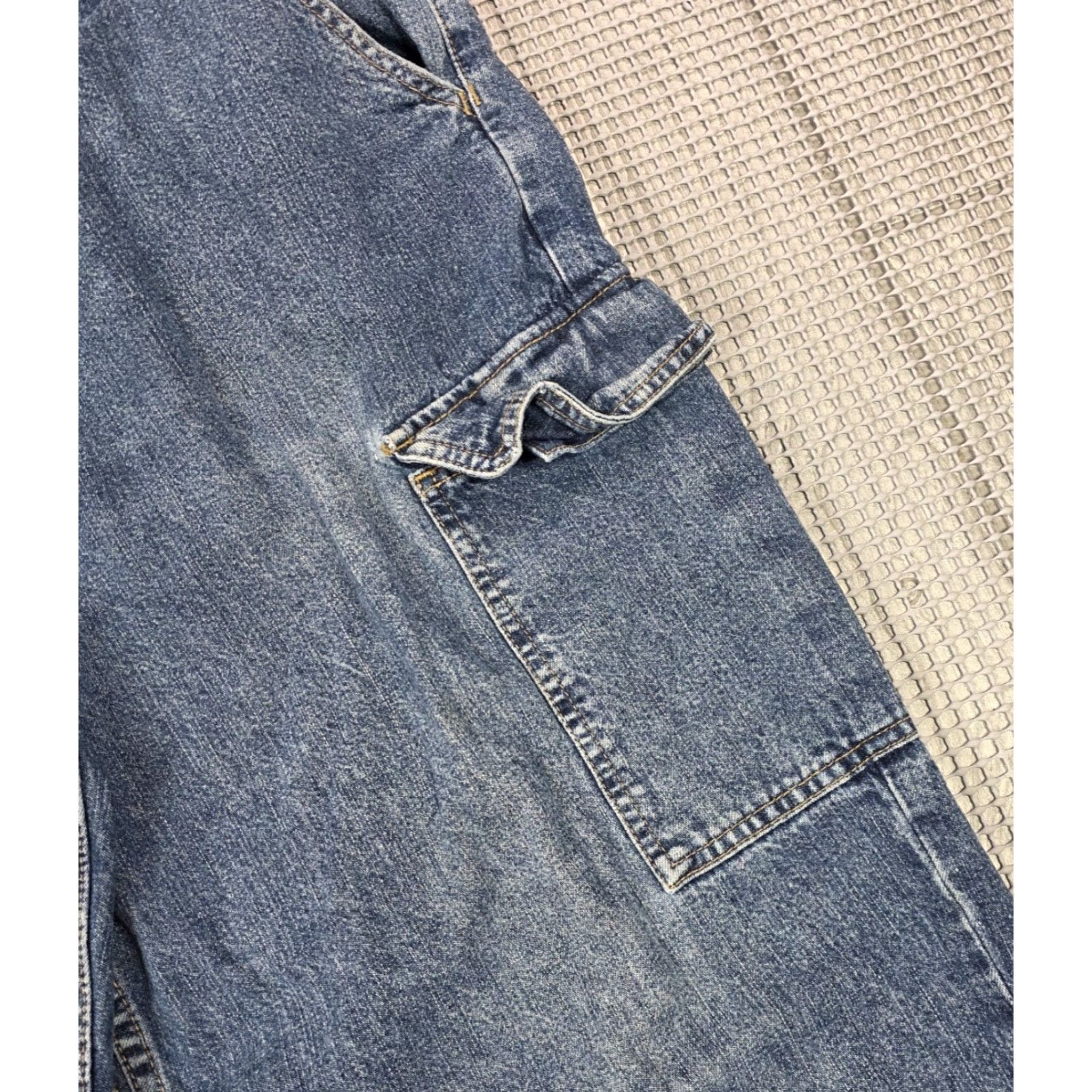 Tommy Hilfiger Vintage Tommy Hilfiger Jeans Cargo Baggy Wide Leg Y2K 2000s Grunge Logo 36x32 Size US 36 / EU 52 - 6 Thumbnail