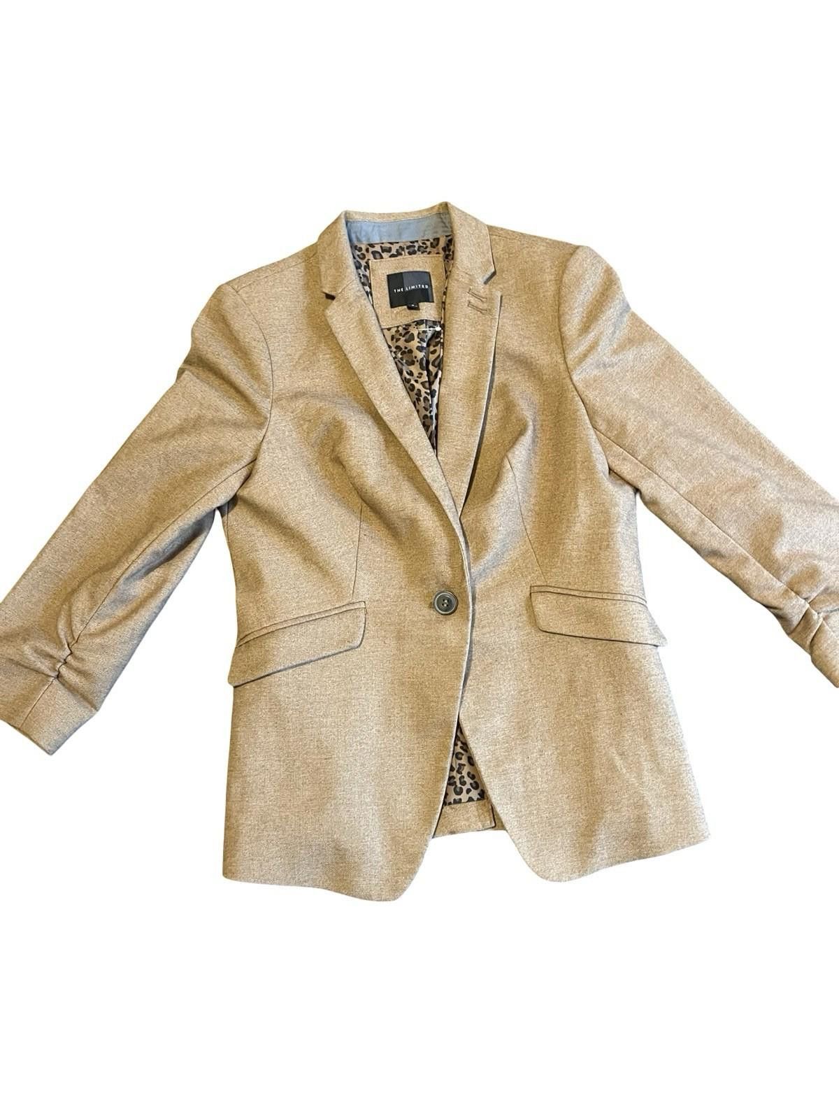 Other THE LIMITED Tan Blazer (S) Single Button Size S / US 4 / IT 40 - 2 Thumbnail