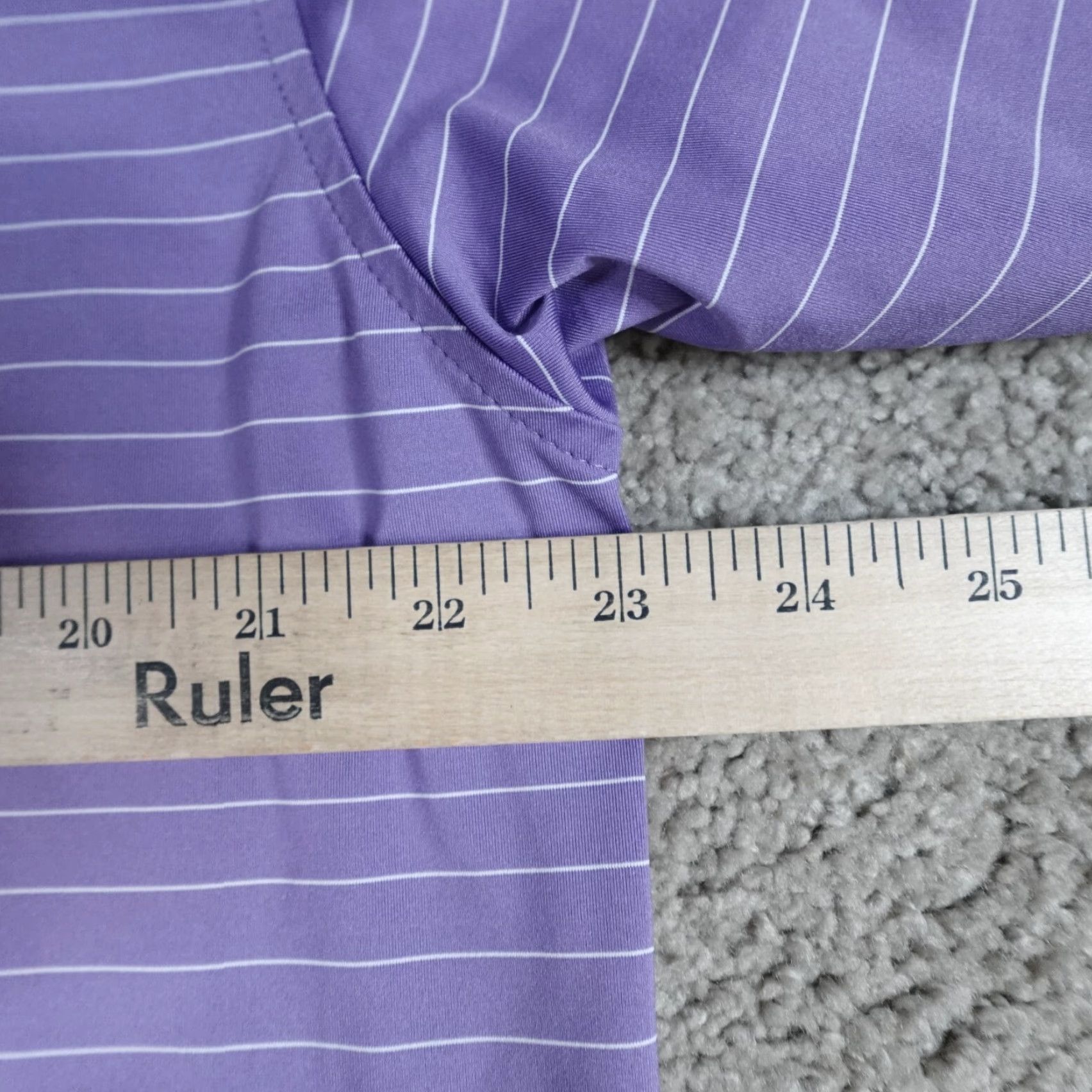 Footjoy FootJoy Polo Shirt L Purple Striped Embroidered Golf Performance Community Cup Crewneck Collar Short Sleeve Mens Size L Size US L / EU 52-54 / 3 - 8 Thumbnail