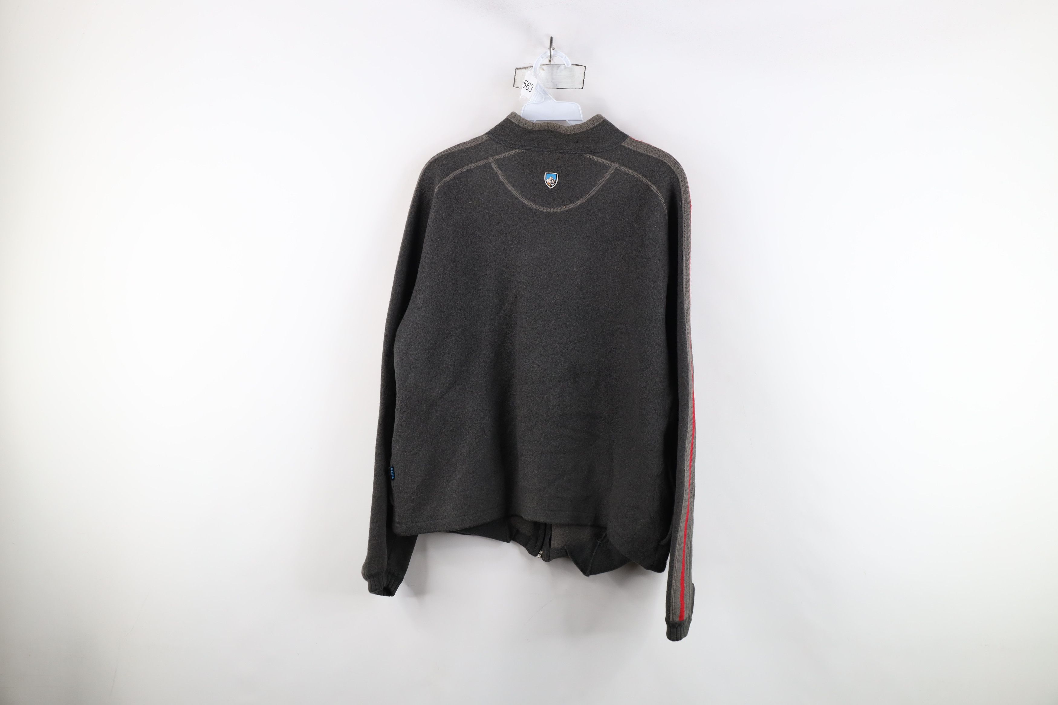 Kuhl × Vintage Kuhl Mountain Striped Merino Wool Full Zip Jacket Gray Size US M / EU 48-50 / 2 - 14 Thumbnail