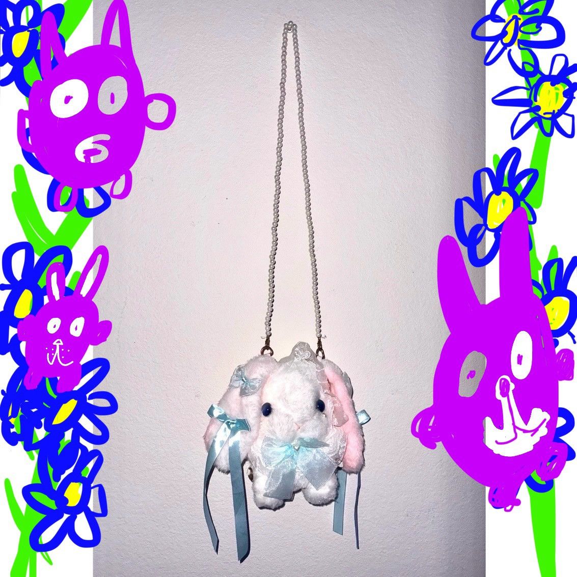 Other × Vintage Bunny Bag Y2K Womens Accessory Pearl Shoulder Bag Fairy Size ONE SIZE - 7 Thumbnail