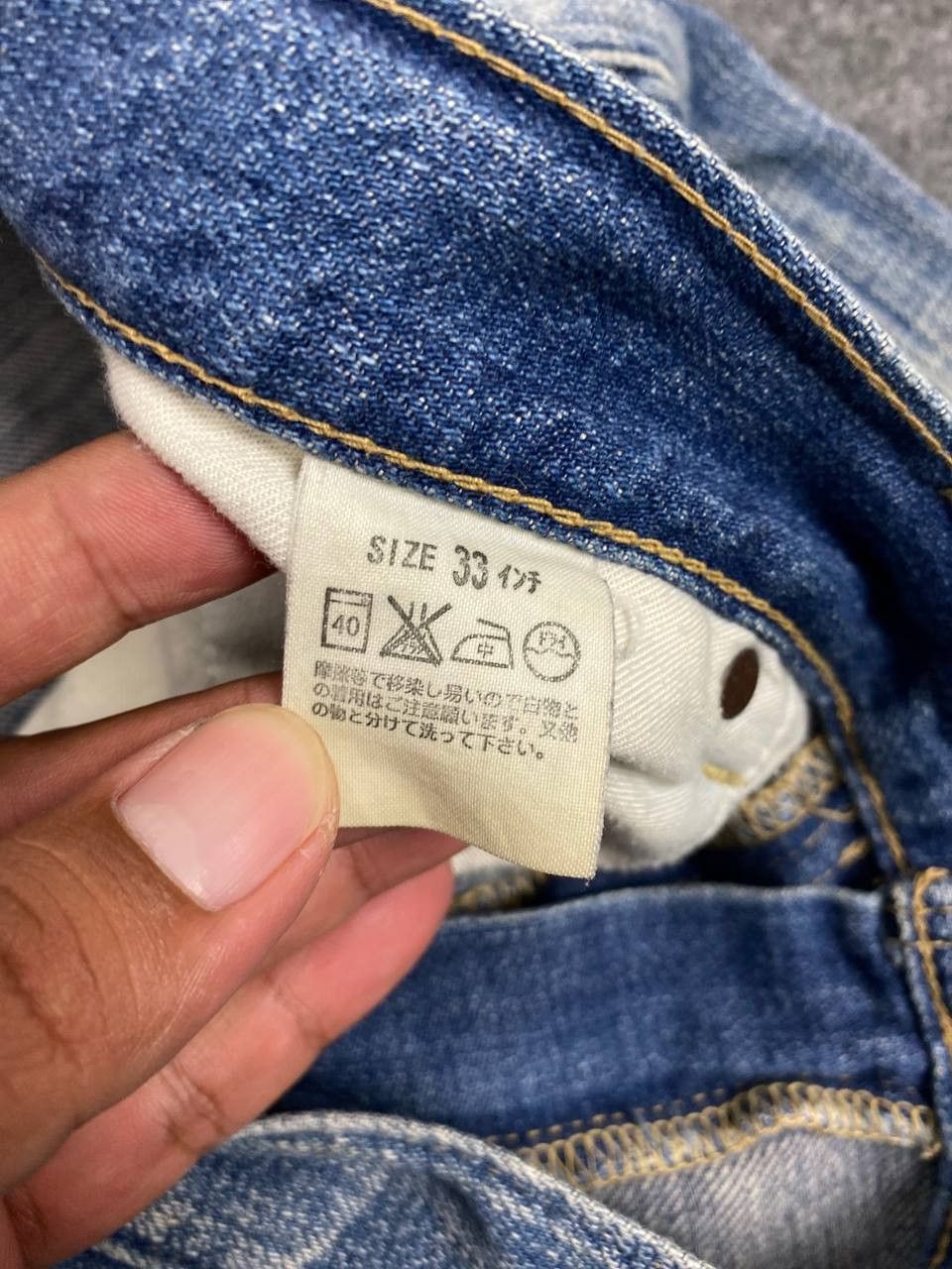 Levi's vintage levis 503 nice faded design denim Size US 34 / EU 50 - 13 Thumbnail