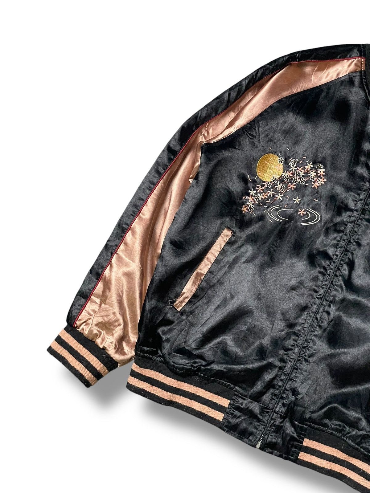 Japanese Brand × Vintage Vintage Japanese Sakura Embroidered Sukajan (105) Size US L / EU 52-54 / 3 - 4 Thumbnail