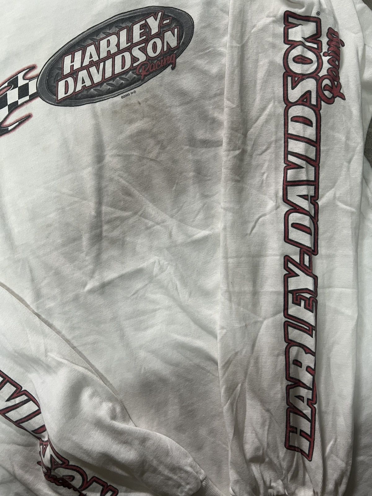 Harley Davidson Vintage Harley-Davidson Racing long Sleeves Size US L / EU 52-54 / 3 - 6 Thumbnail