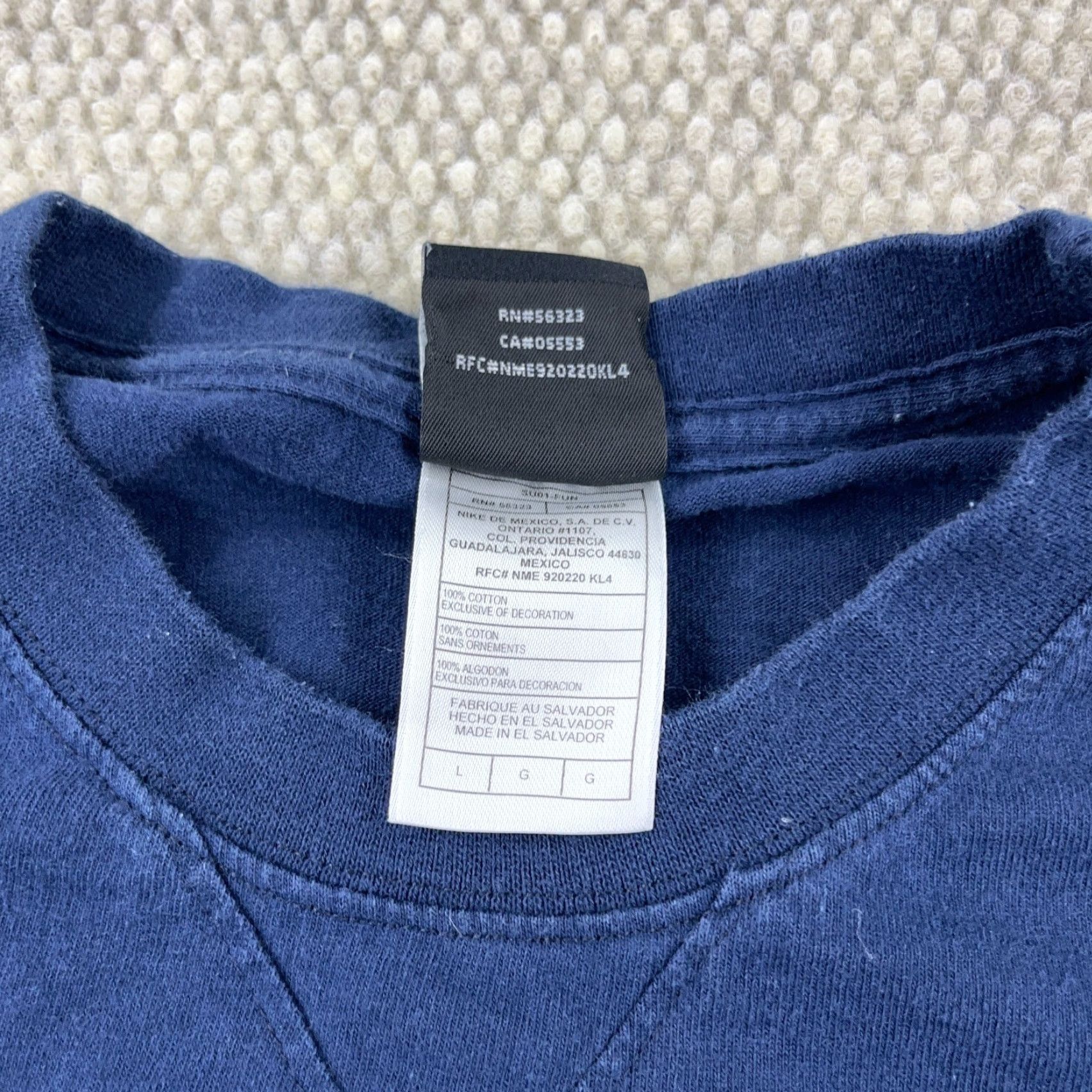 Jordan Brand VINTAGE Jordan T-Shirt Men Large Blue Graphic Print 2000s Retro Jumpman XV1 Braille Size US L / EU 52-54 / 3 - 4 Thumbnail