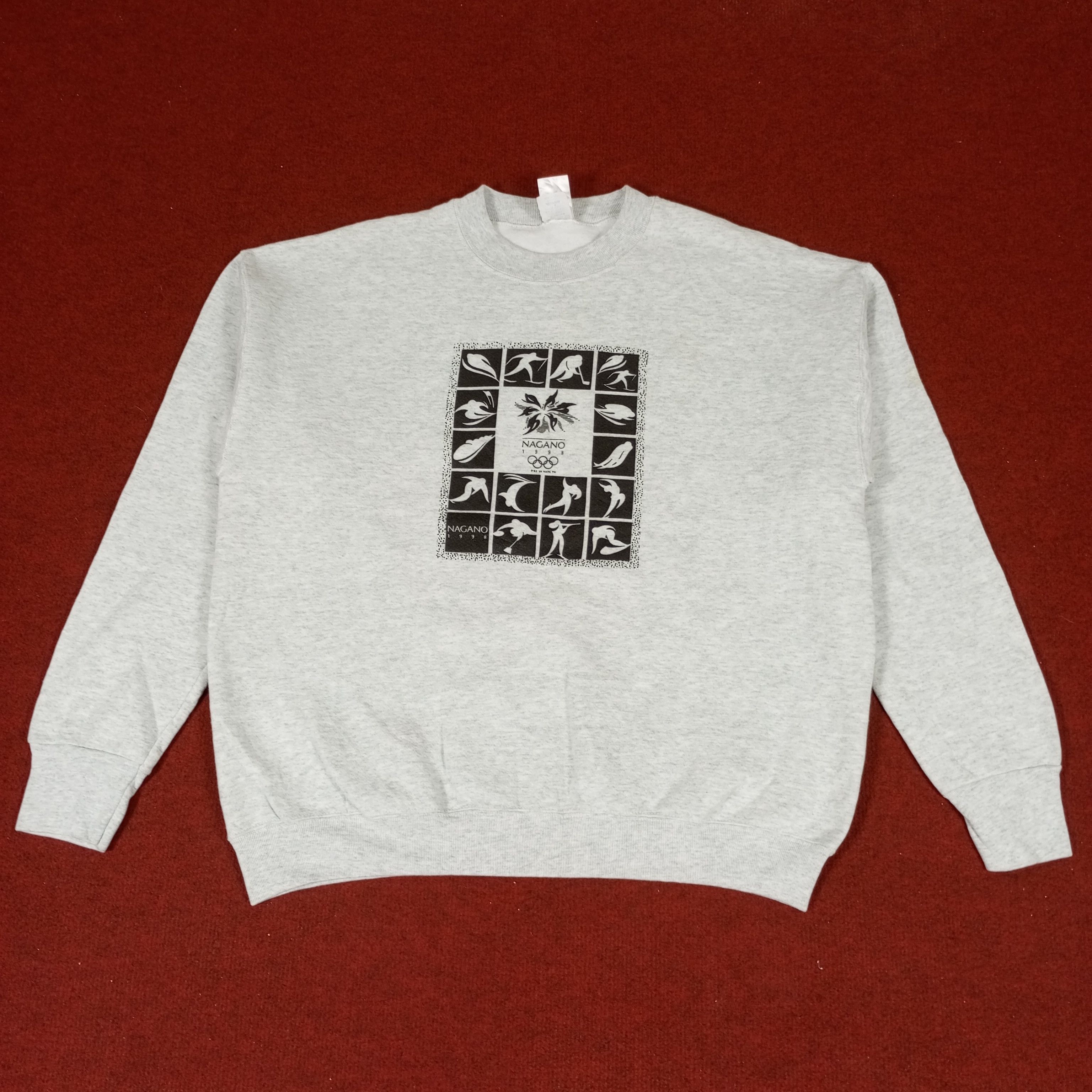 USA Olympics × Vintage Olympics Nagano 1998 Promo Style Vintage Sweatshirt Size US L / EU 52-54 / 3 - 1 Thumbnail