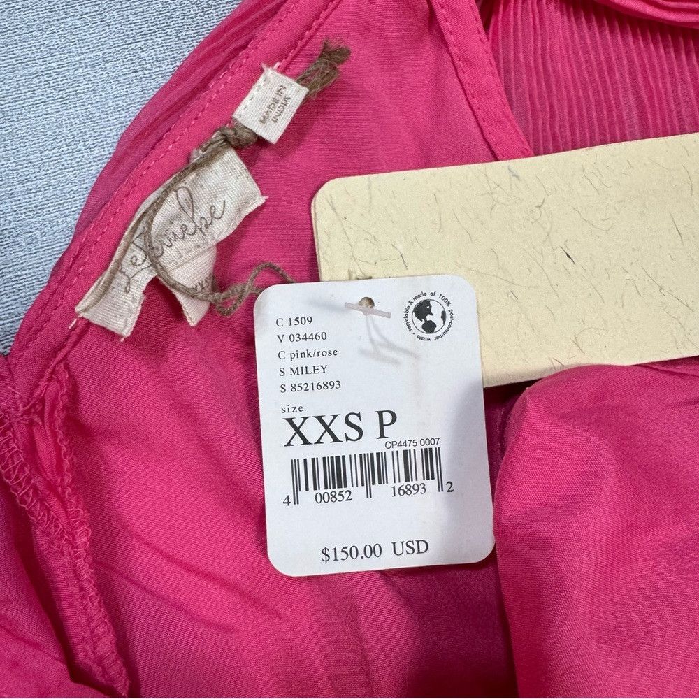 Other NWT New $150 Free People Let Me Be Chiffon Plunge Mini Pink Size XXS / US 00 / IT 34 - 7 Thumbnail