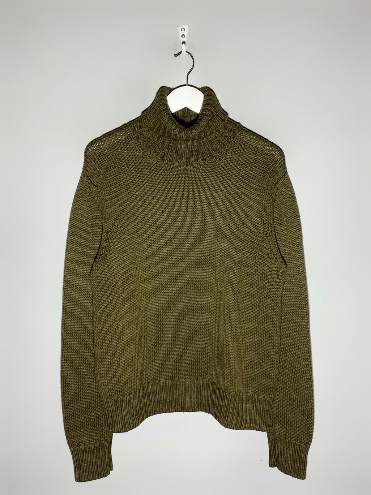 Gucci Gucci Knit Turtleneck Sweater Khaki Green Men’s Size S Size US S / EU 44-46 / 1 - 1 Thumbnail