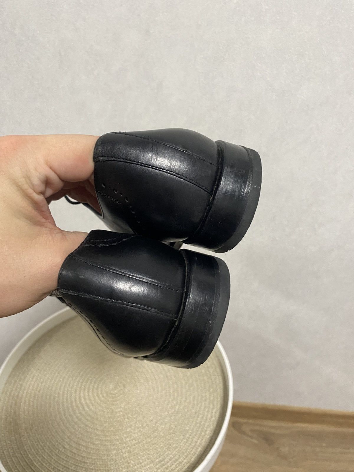 Floris van Bommel Van Bommel Split-toe Black Leather Derby Shoes Size US 11 / EU 44 - 11 Thumbnail
