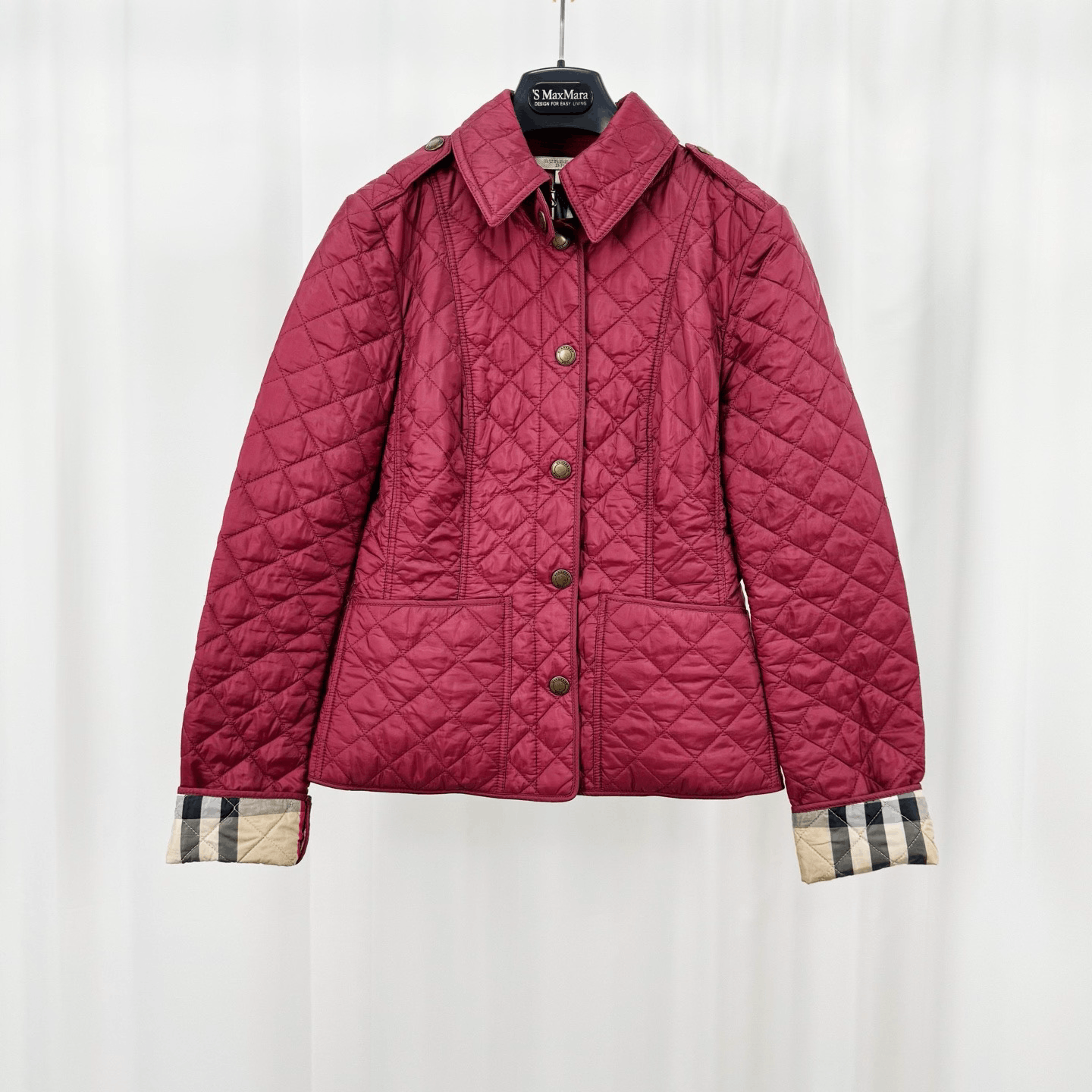 Burberry Burberry Quilted Check Cotton Jacket Size XS / US 0-2 / IT 36-38 - 1 Thumbnail