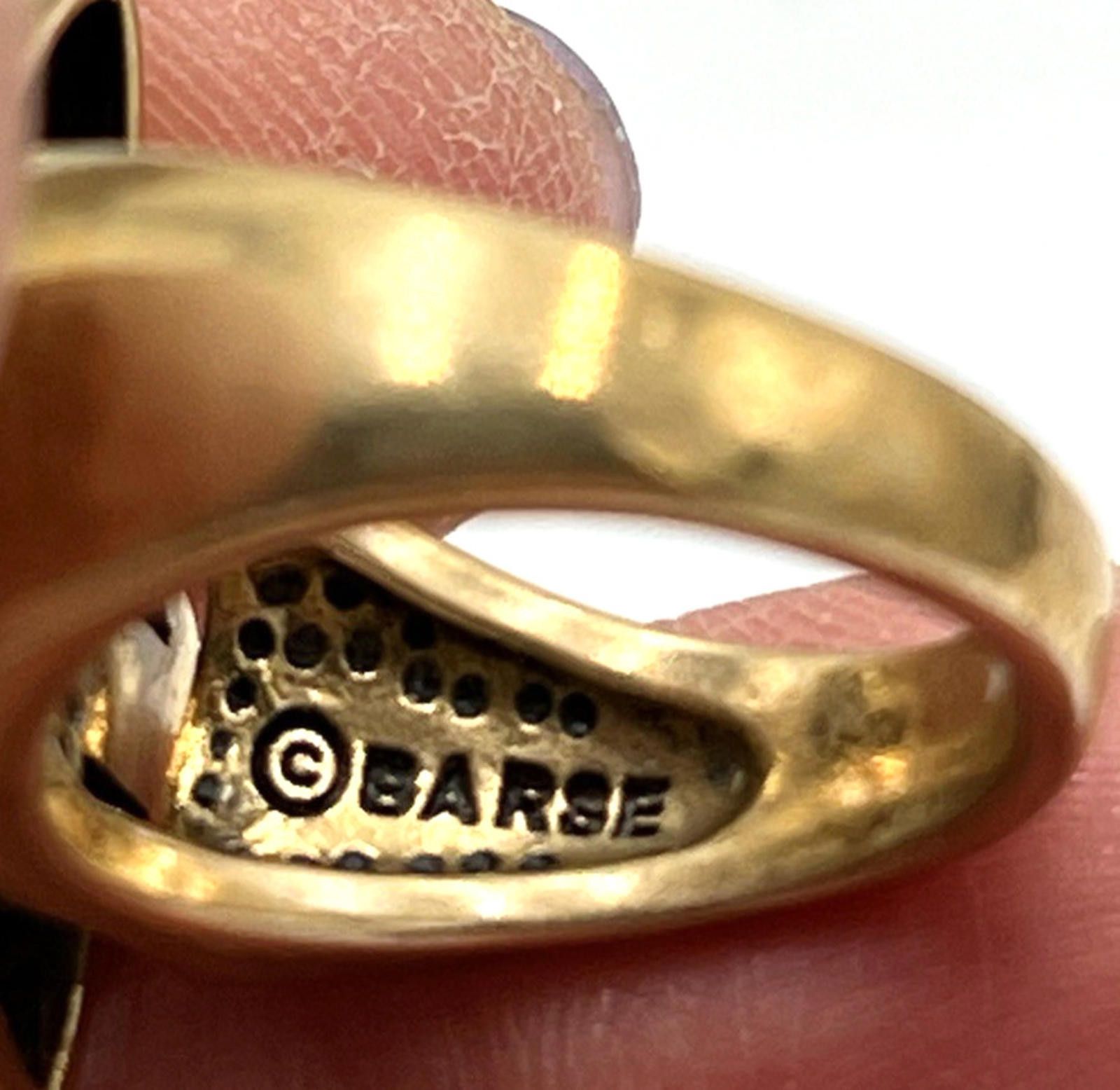 Other Barse Tiger's Eye Moonstone Chunky Yellow Gold Plated Ring Size ONE SIZE - 6 Thumbnail