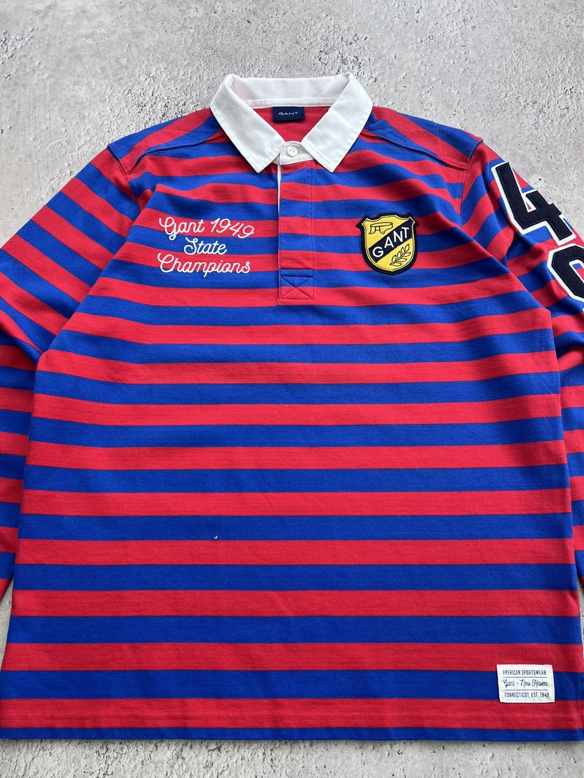 Gant × Vintage Vintage Gant Rugby Long Sleeve Polo RAPLH 90s Size US XL / EU 56 / 4 - 8 Thumbnail