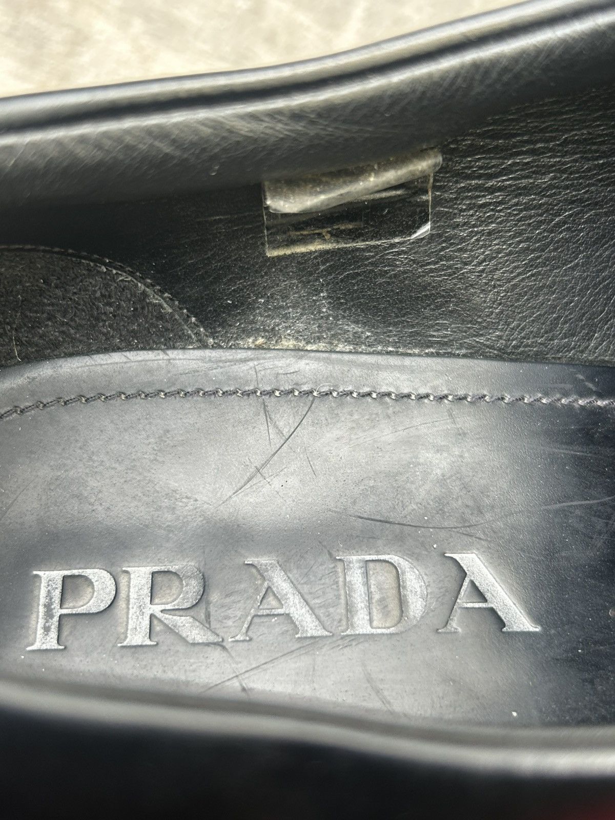 Prada Prada Men's Monolith Brushed Leather Loafers Size US 8.5 / EU 41-42 - 14 Thumbnail