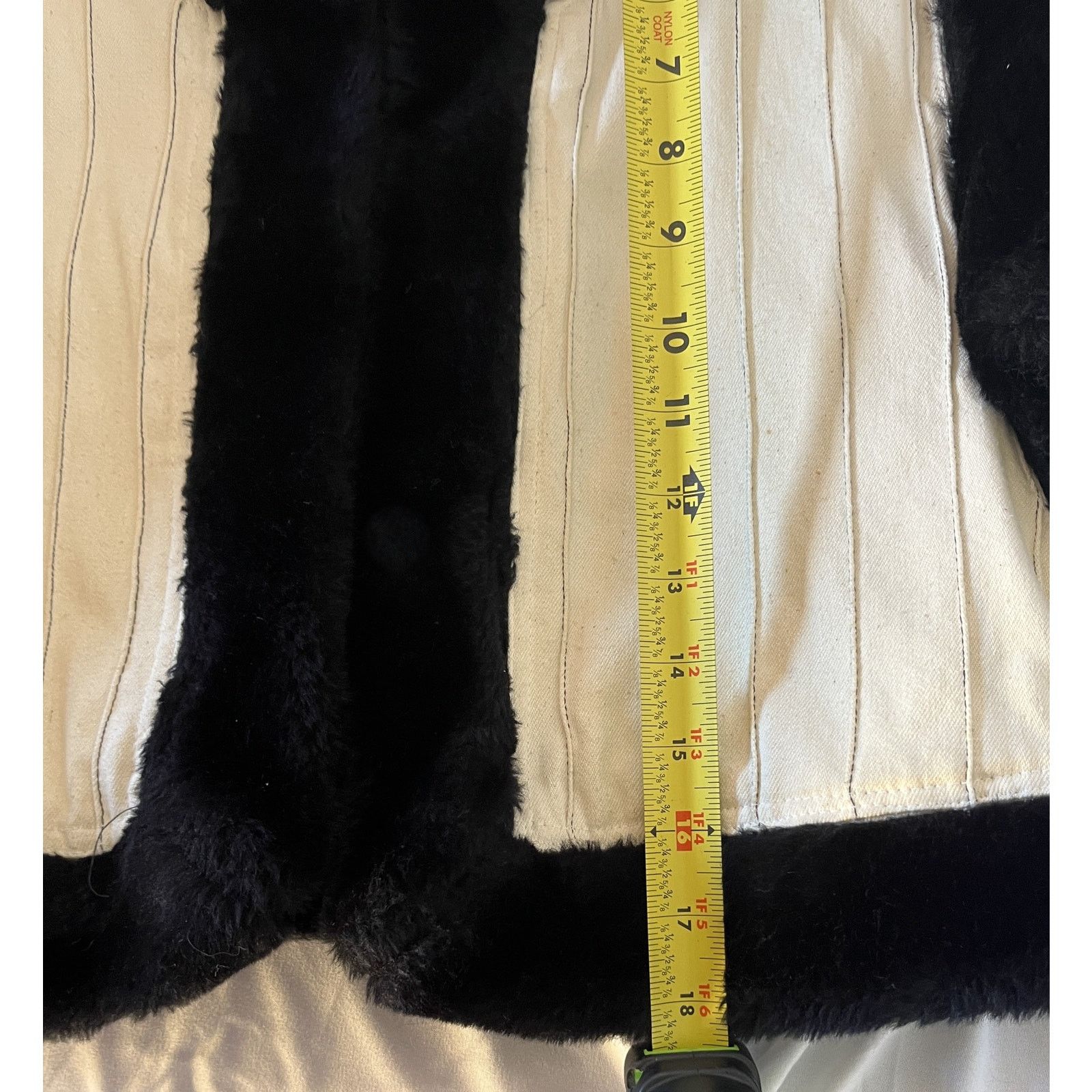 Vintage Jan Barboglio Crop Vest with Faux Fur 1990s Size 10