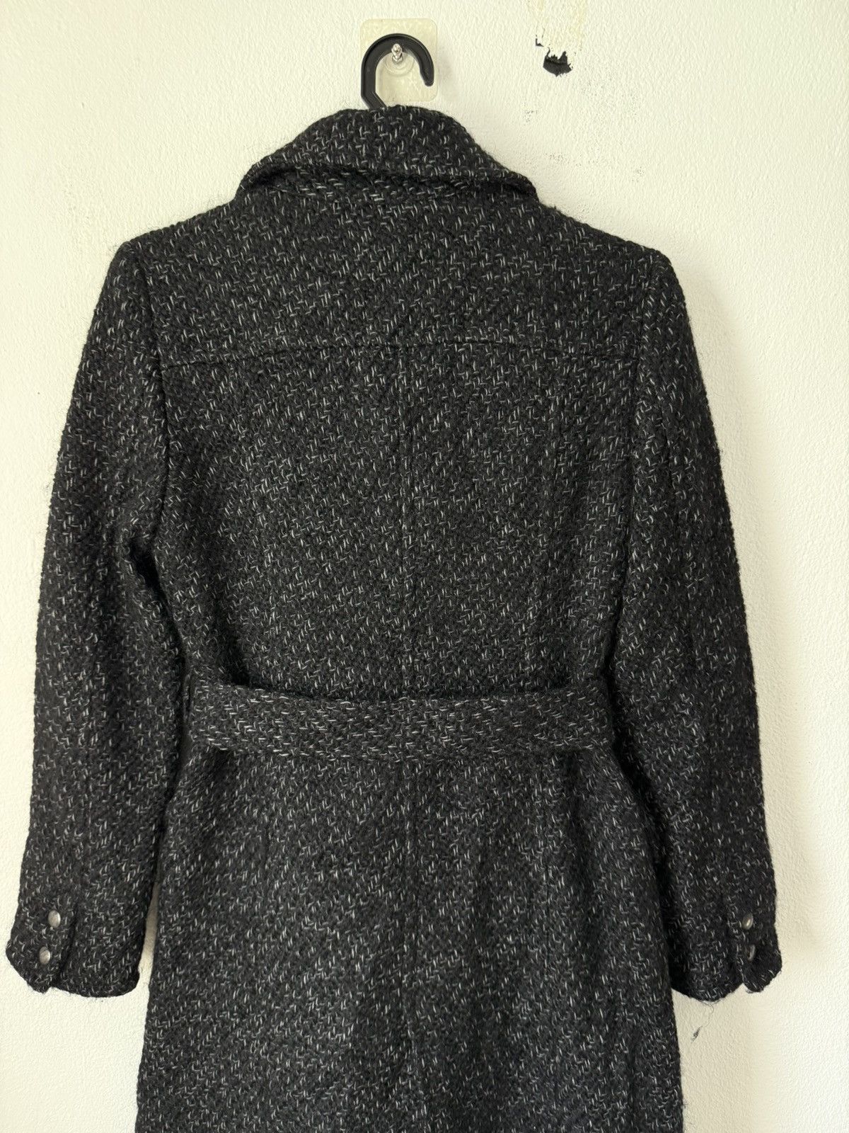 Michel Klein Michel Klein Knit Style Long Coat Black Double Pocket Size XS / US 0-2 / IT 36-38 - 6 Thumbnail