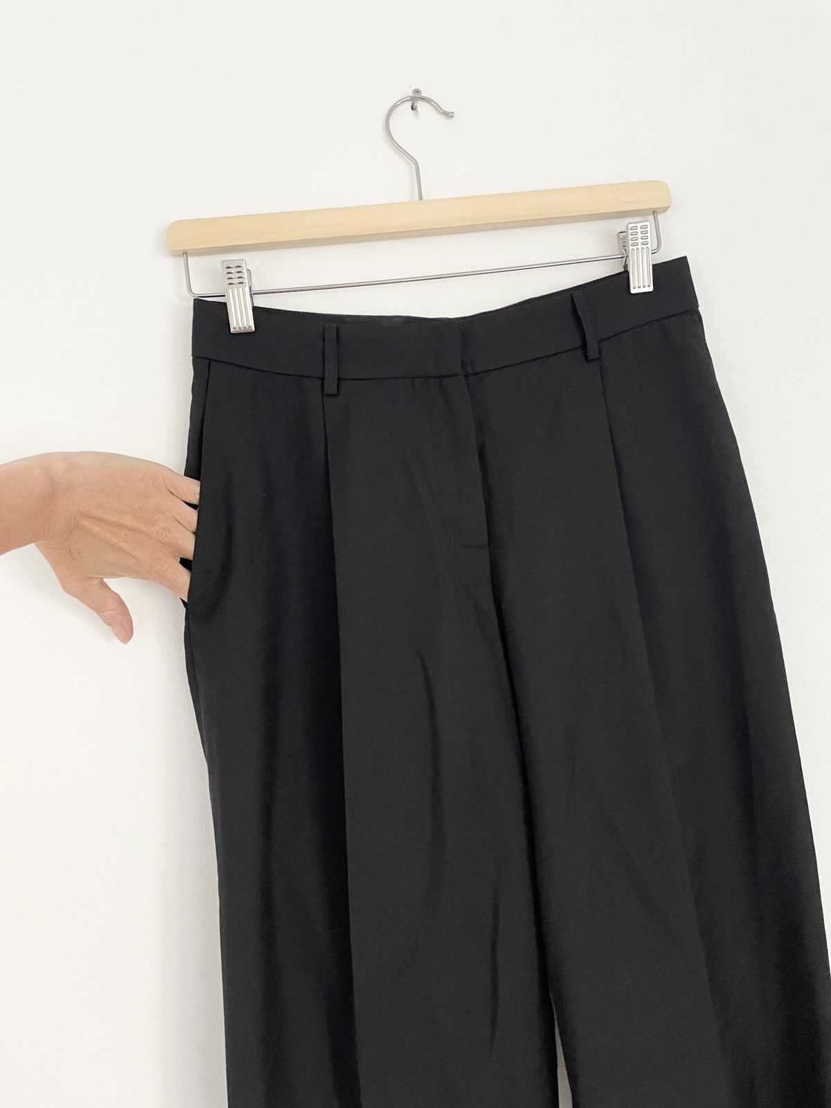Other Bazilika Pleated Low Waist Trousers 34 XS RRP €330 Size 26" / US 2 / IT 38 - 7 Thumbnail