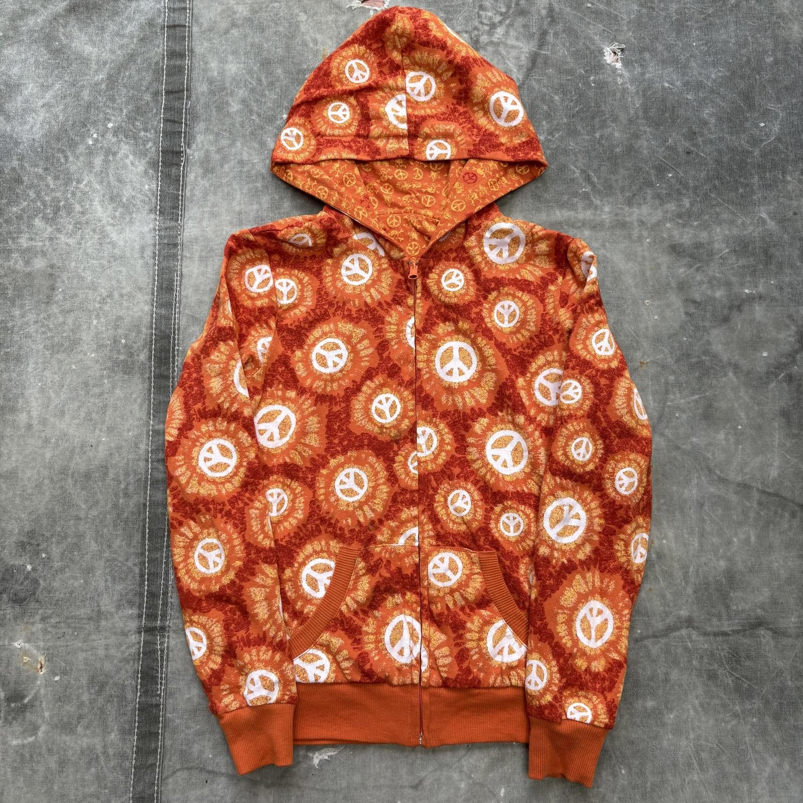 Vintage Vintage Y2K Reversible No Boundaries Skull Peace Sign Hoodie Size S / US 4 / IT 40 - 2 Thumbnail