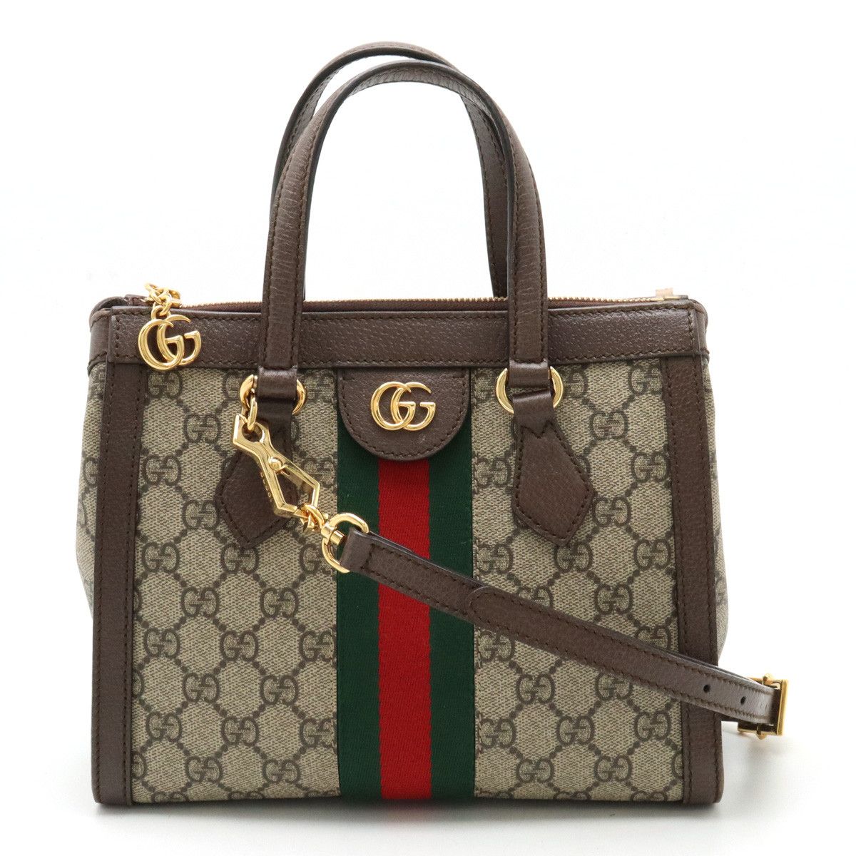 Gucci Gucci Gucci Ophidia GG Small Tote Bag PVC Leather 547551 Canvas Tote Bag 547551 in Very Good Condition Size ONE SIZE - 1 Thumbnail