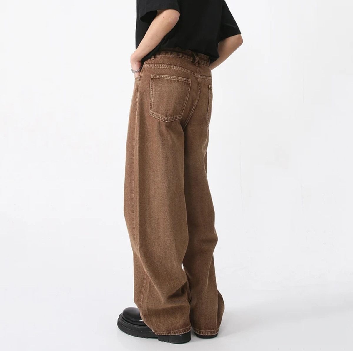 Jean Vintage Wide Leg Male Jeans Size US 30 / EU 46 - 2 Thumbnail