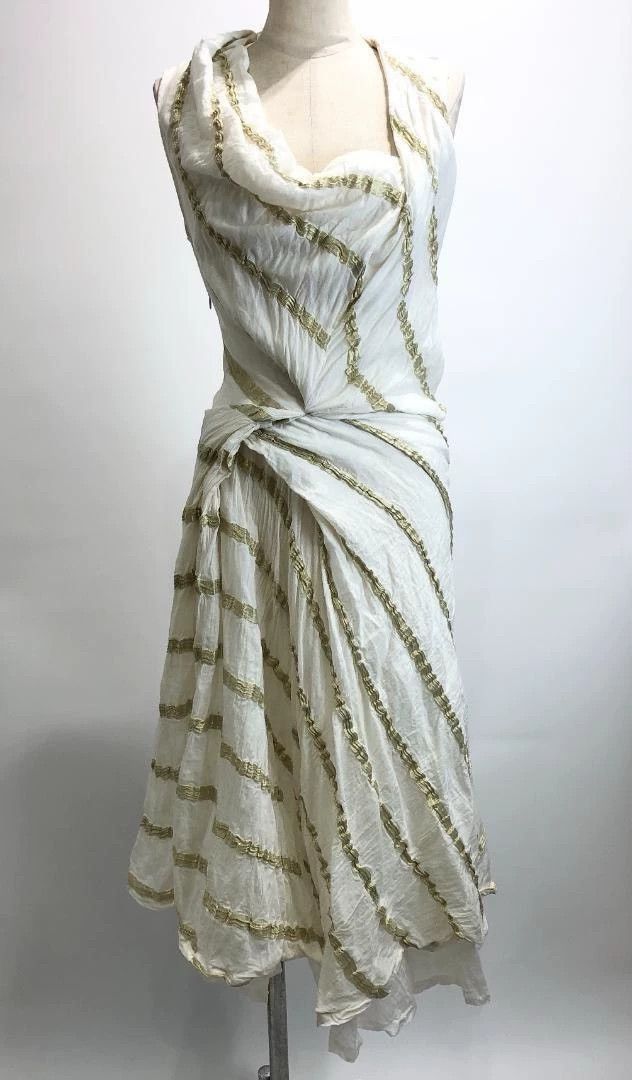 Other Vivienne Westwood Gold thread twill deconstructed dress Size XS / US 0-2 / IT 36-38 - 1 Thumbnail