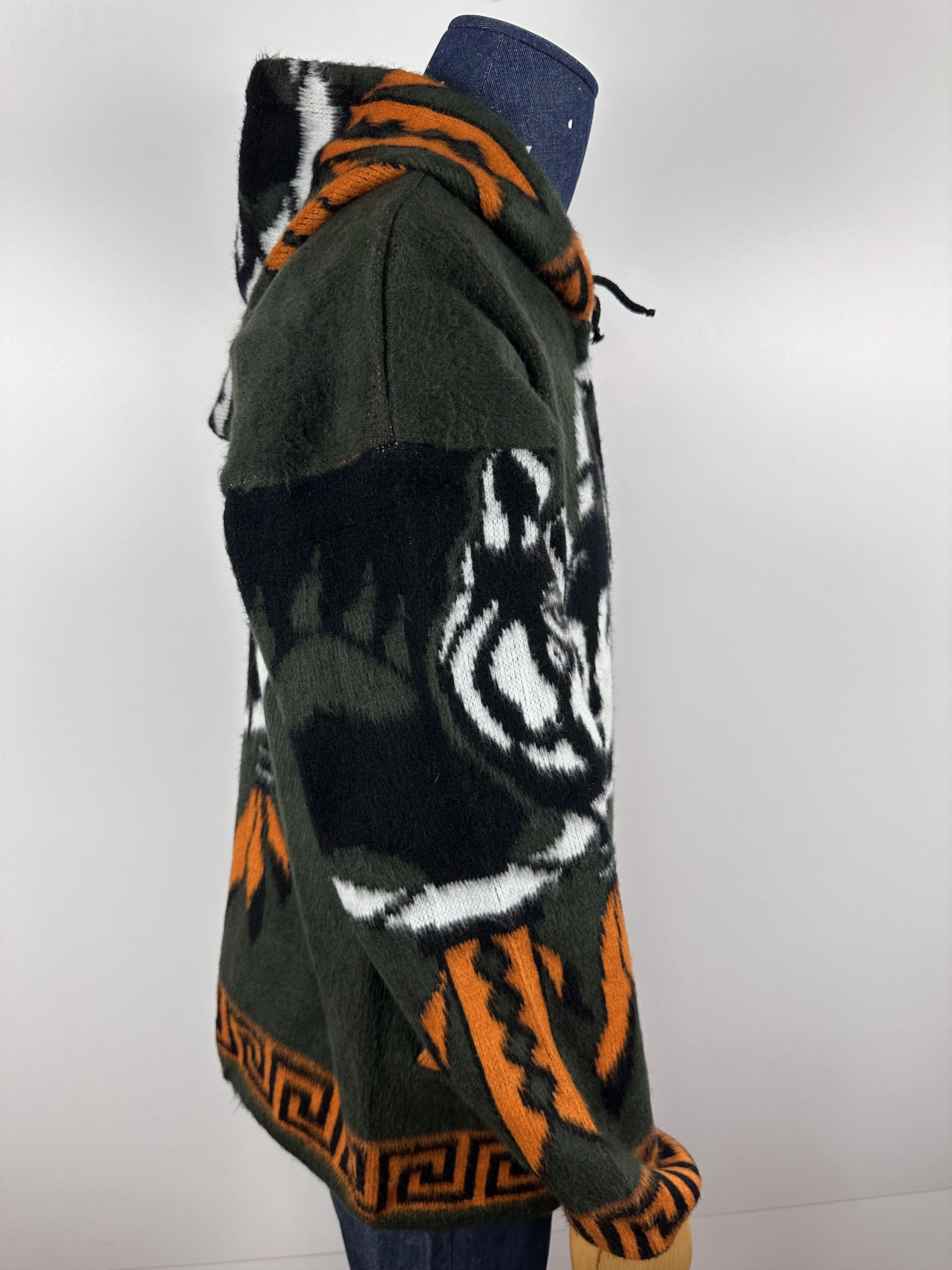 Vintage Vintage Genesis Wolf Fleece Jacket Wool Overprint Nature XL Size US XL / EU 56 / 4 - 7 Thumbnail