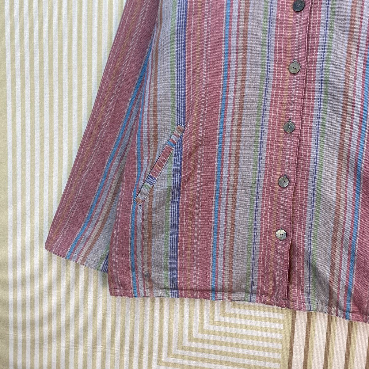 Blue Blue Japan 🫶Vintage Amina Stripes Reversible Jacket Size US M / EU 48-50 / 2 - 4 Thumbnail