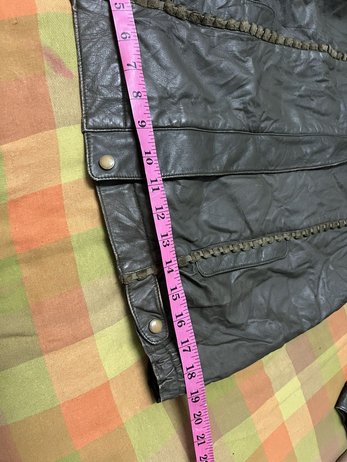 Japanese Brand × Vintage Vintage PARIENNE PART 3 zipper jacket leather sleeve velvet Size US M / EU 48-50 / 2 - 13 Thumbnail