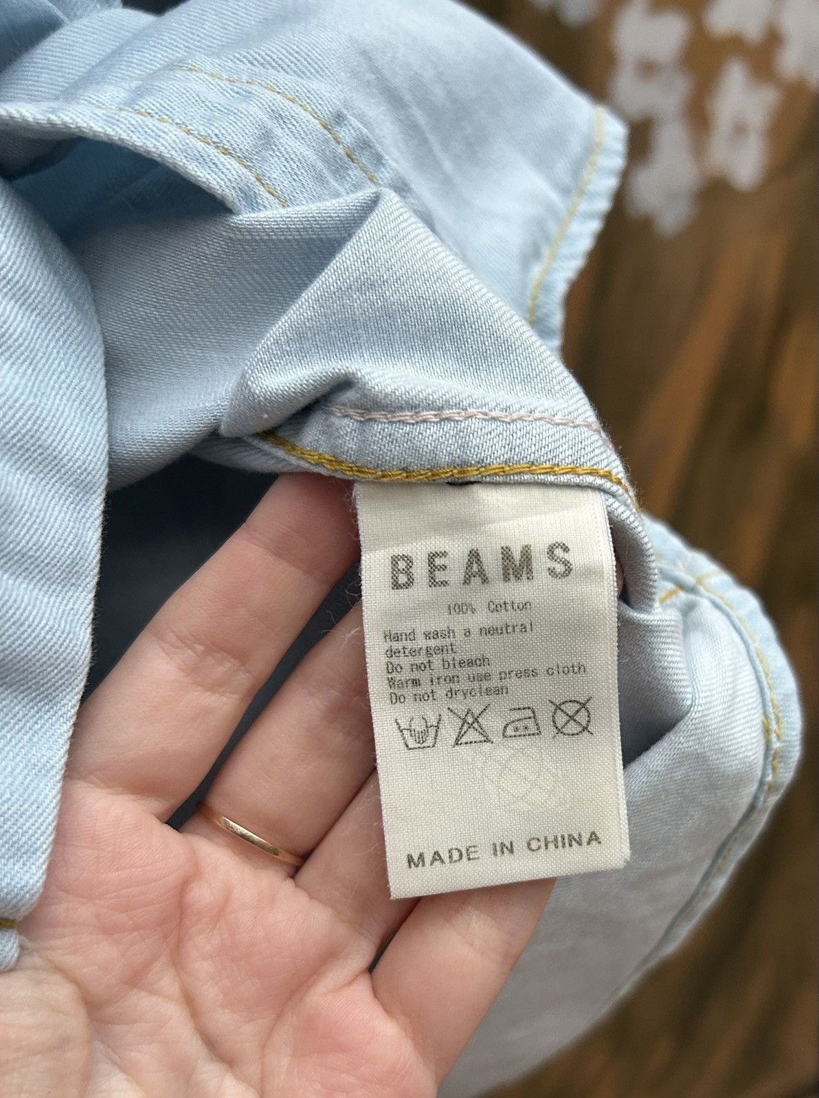 Beams Plus Beams Blue Washed Western Shirt Pearl Snap Size M Size US M / EU 48-50 / 2 - 6 Thumbnail