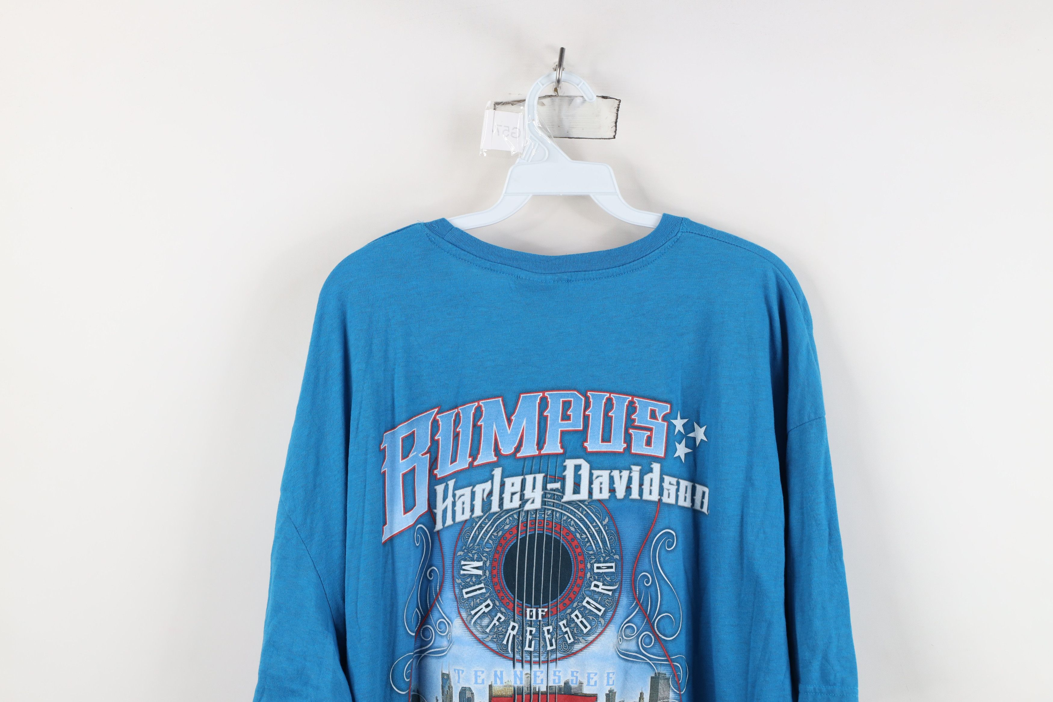 Harley Davidson Harley Davidson Spell Out Big Logo Jersey Knit T-Shirt Blue Size US XXL / EU 58 / 5 - 15 Thumbnail