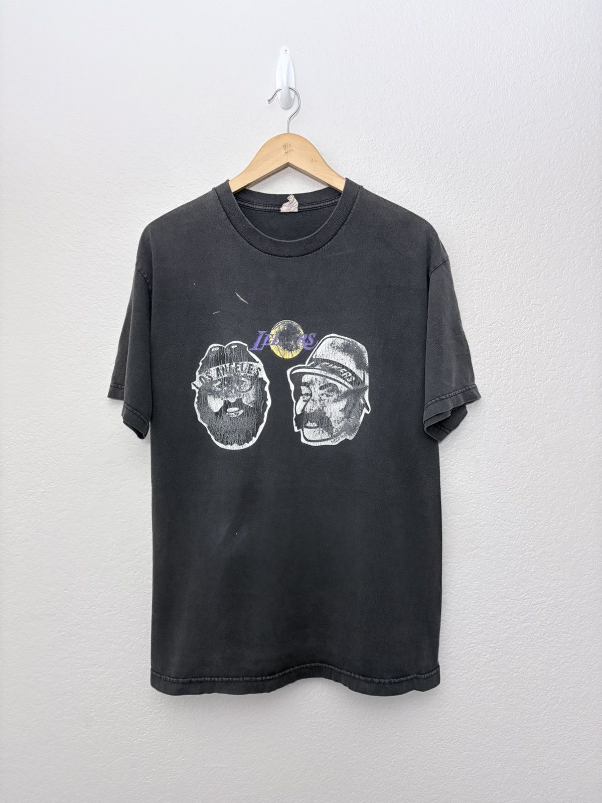 Rap Tees Rare LA Leakers Rap Radio Show Lakers Cheech & Chong Vtg Tee Size US L / EU 52-54 / 3 - 1 Thumbnail