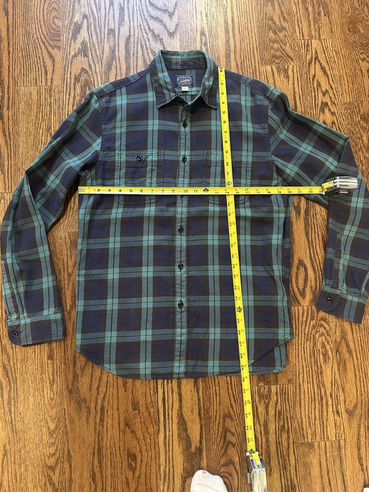 J.Crew J. Crew Blue and Green Flannel Shirt Size US M / EU 48-50 / 2 - 2 Thumbnail