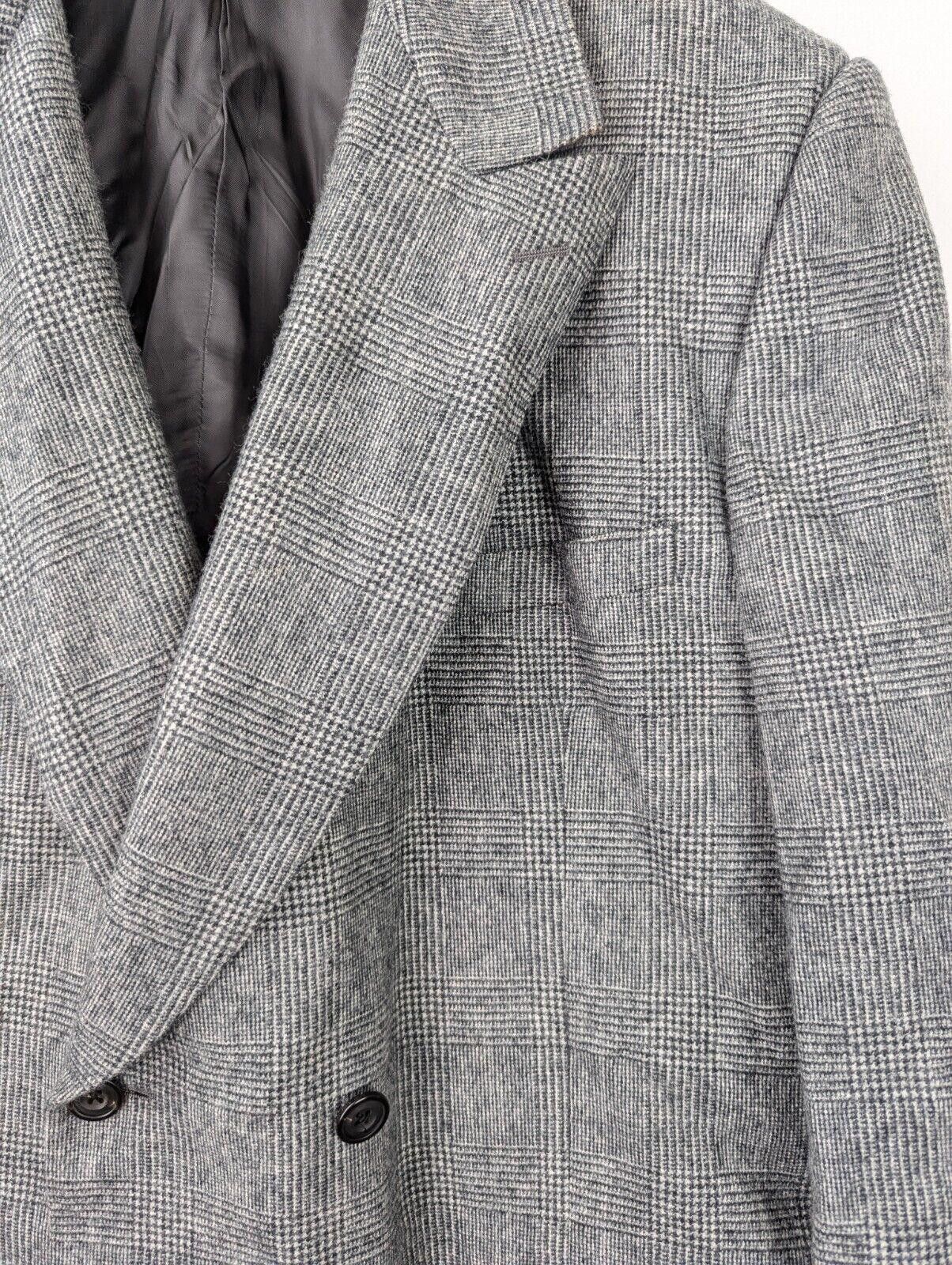 Alexander McQueen 2021 MCQUEEN Mens Asymmetrical Glen Plaid Blazer Jacket Size 46R - 5 Thumbnail