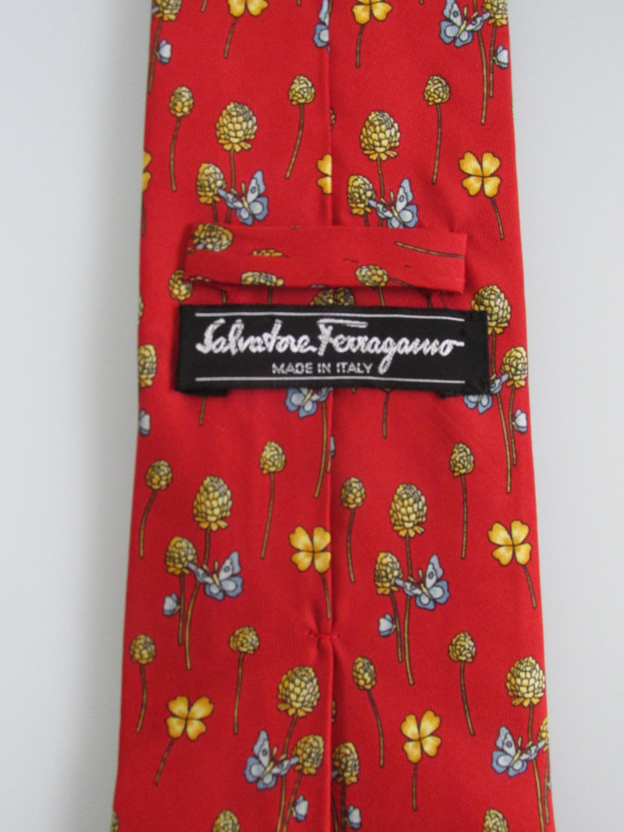 Salvatore Ferragamo Salvatore Ferragamo Men's Silk Tie Size ONE SIZE - 5 Thumbnail