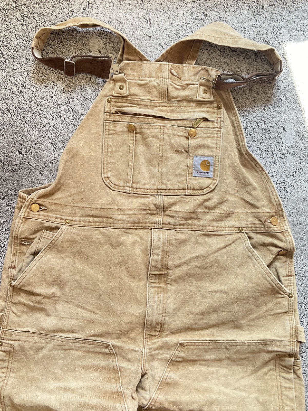 image of Archival Clothing x Carhartt Vintage Carhartt Desert Distressed Work Wear Overall, Men's (Size 36)