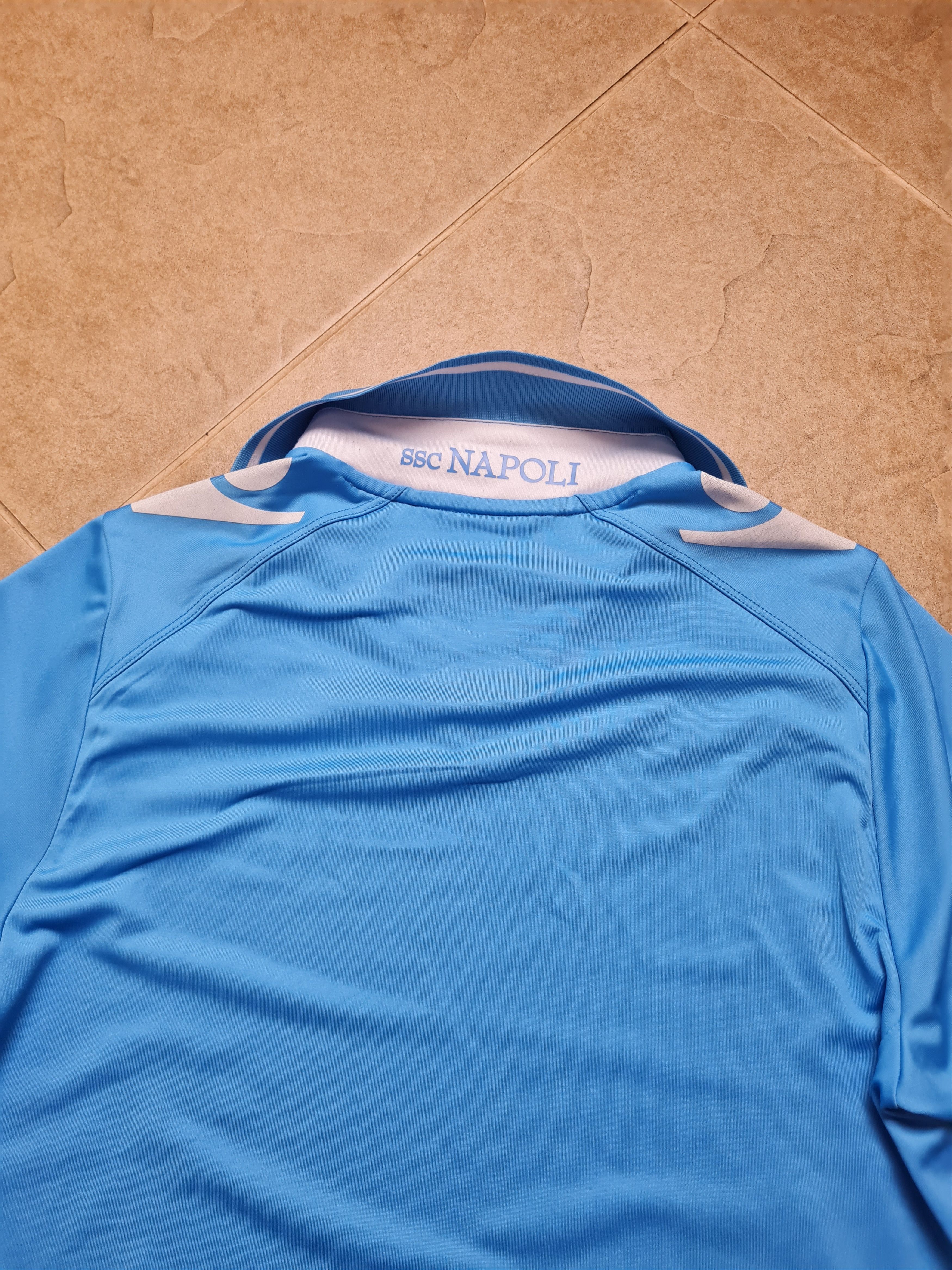 Macron Macron 2013-14 SSC Napoli Soccer Shirt Blue Men's Size S-M Size US S / EU 44-46 / 1 - 5 Thumbnail