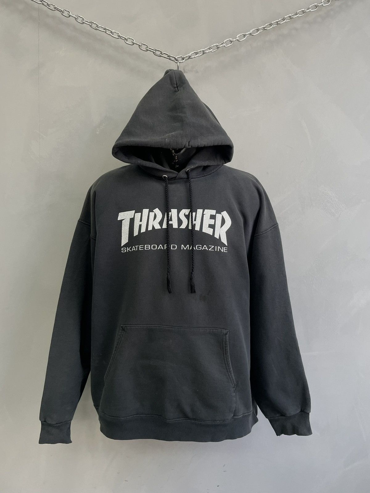 Thrasher Sk8 skater thrasher washed hoodie boxy fit Size US L / EU 52-54 / 3 - 2 Thumbnail