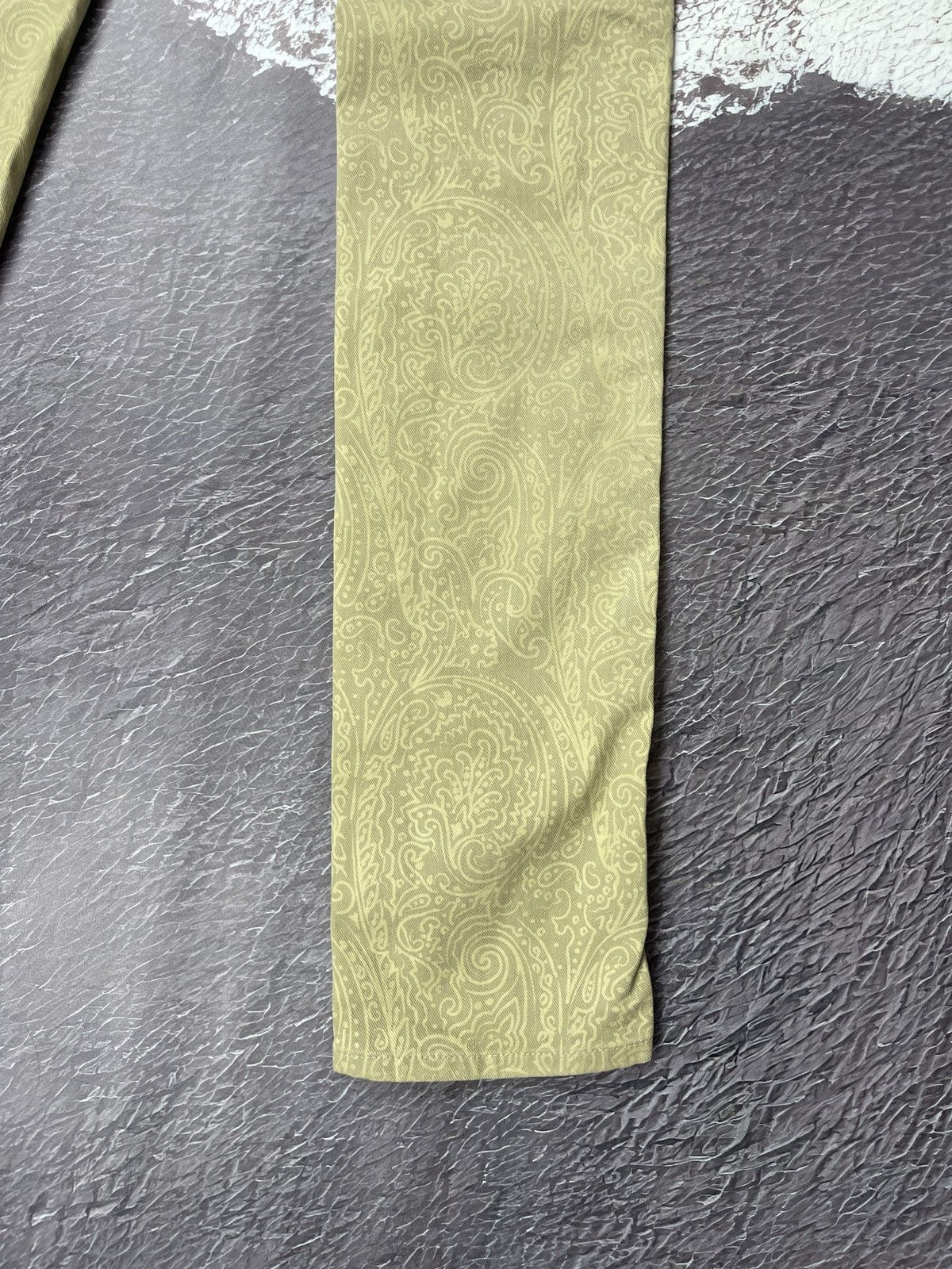 Etro Etro Milano paisley cotton beige gold casual pants Size 27" / US 4 / IT 40 - 14 Thumbnail
