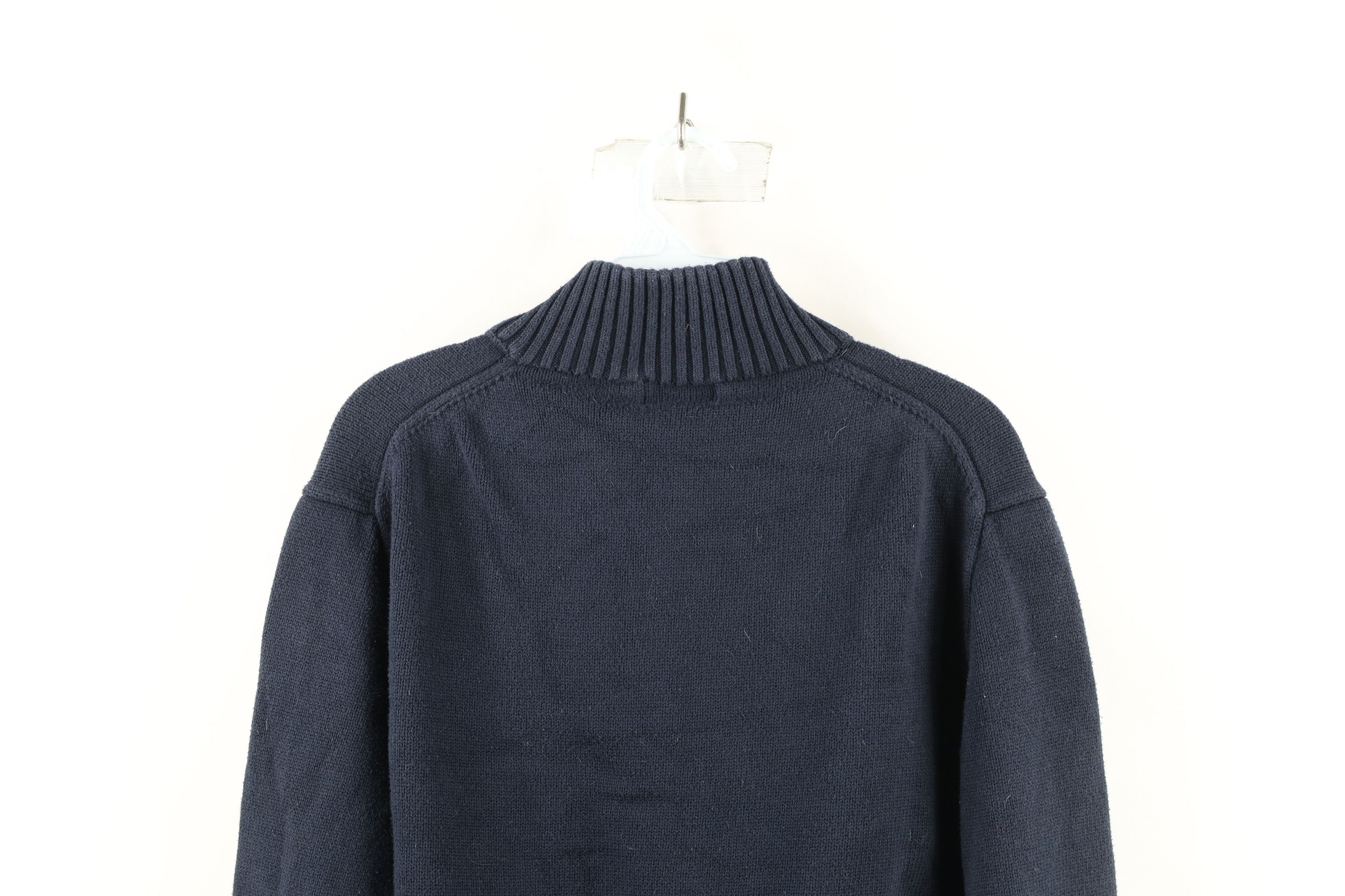 Ralph Lauren × Vintage Vintage Ralph Lauren Knit Half Zip Pullover Sweater Blue Size US XL / EU 56 / 4 - 7 Thumbnail