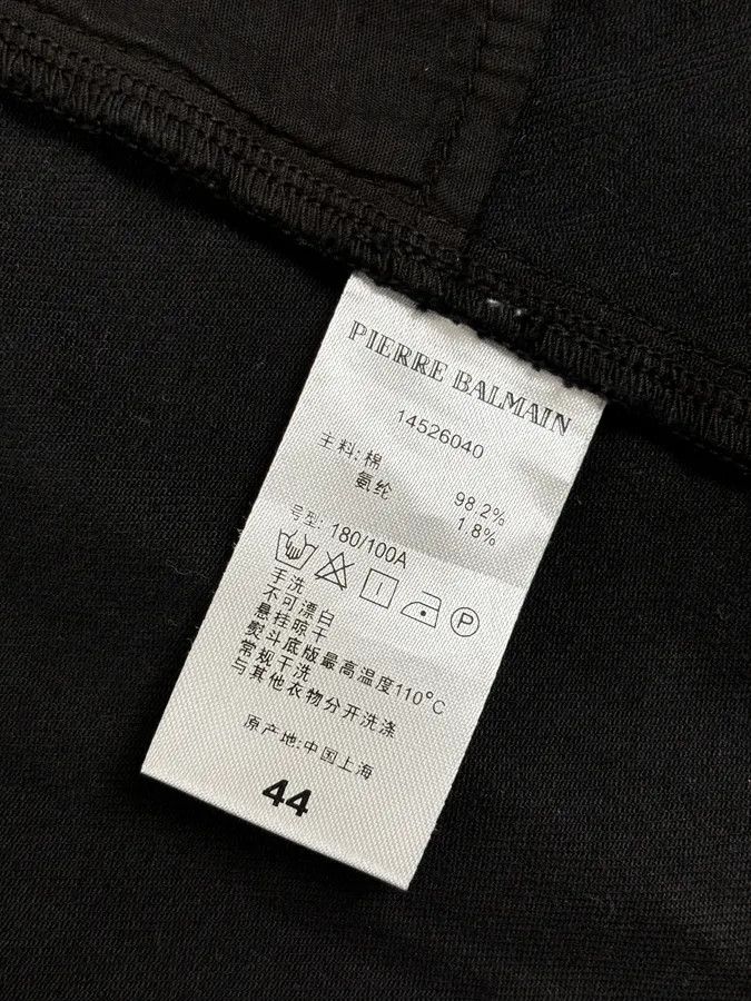 Balmain Pierre Balmain Black Double-Breasted Officer Napoleon Jacket Size US S / EU 44-46 / 1 - 11 Thumbnail