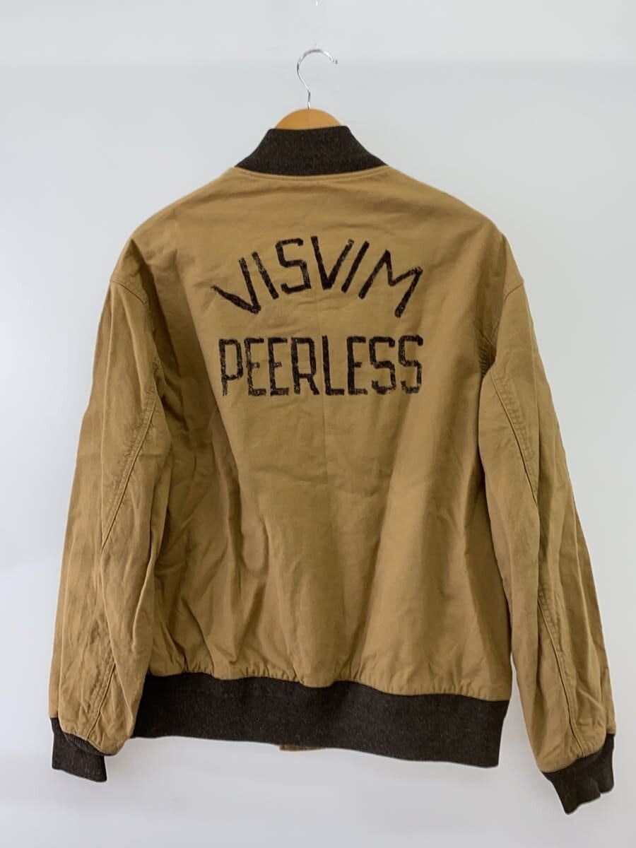 Visvim Beige Cotton Back Print Jacket Versity Sb Size US L / EU 52-54 / 3 - 2 Thumbnail