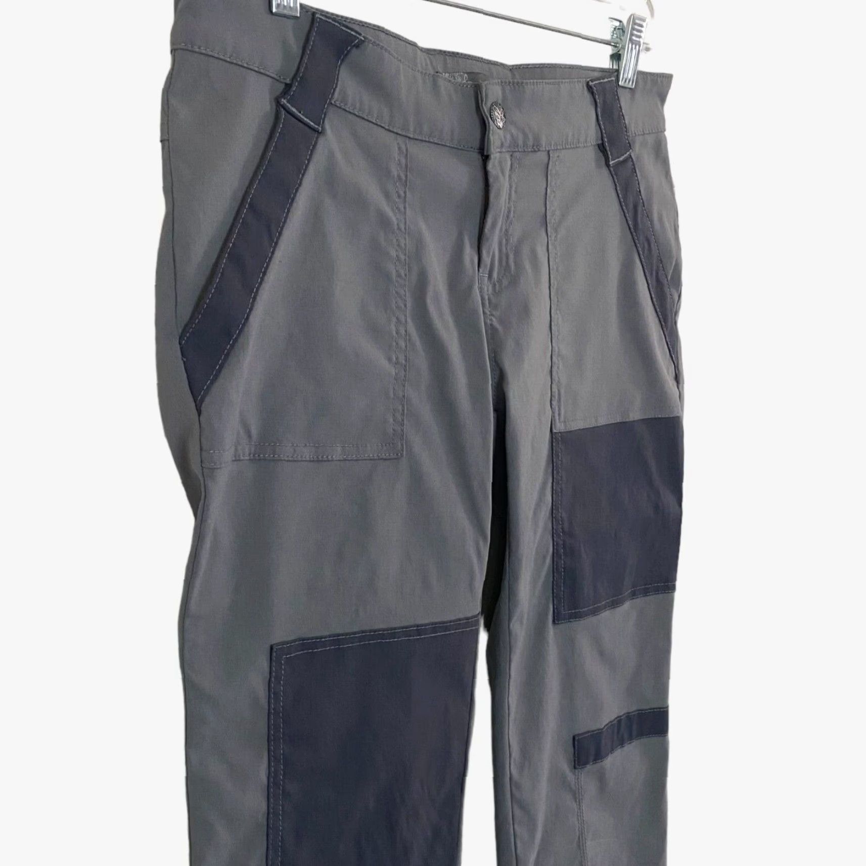 Prana Prana Cropped Pants Women's 4 Gray Stretch Rip-Stop Hiking Outdoors Capri Pants Cropped Women Gray 4-Pockets Stretch Hiking Rip-Stop Prana Women Size 27" / US 4 / IT 40 - 4 Thumbnail