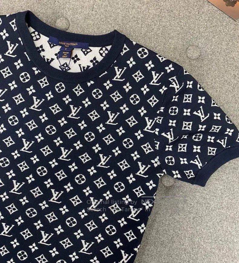 Louis Vuitton Louis Vuitton SS25 classic logo full print design short sl Size S / US 4 / IT 40 - 3 Thumbnail