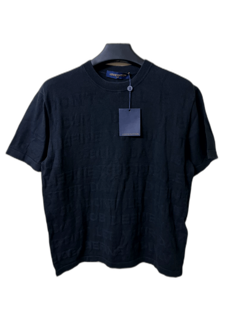 Louis Vuitton Louis Vuitton Black Short Sleeve Logo Shirt Size US M / EU 48-50 / 2 - 1 Thumbnail