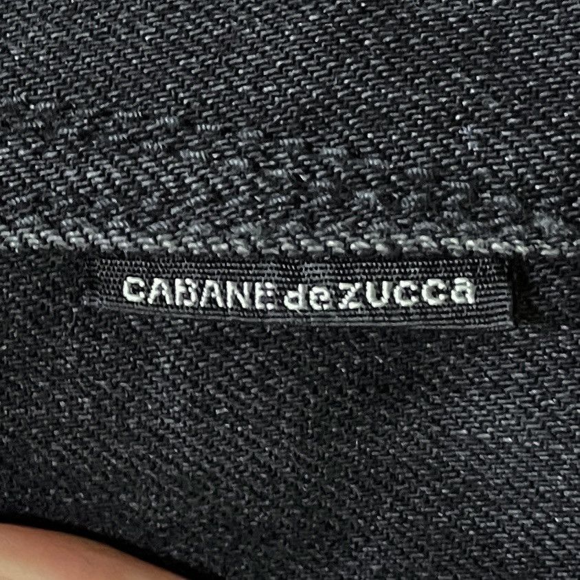 14th Addiction Very Rare Vintage Brand Cabane De Zucca Waxed Jeans 1990s Size US 34 / EU 50 - 9 Thumbnail